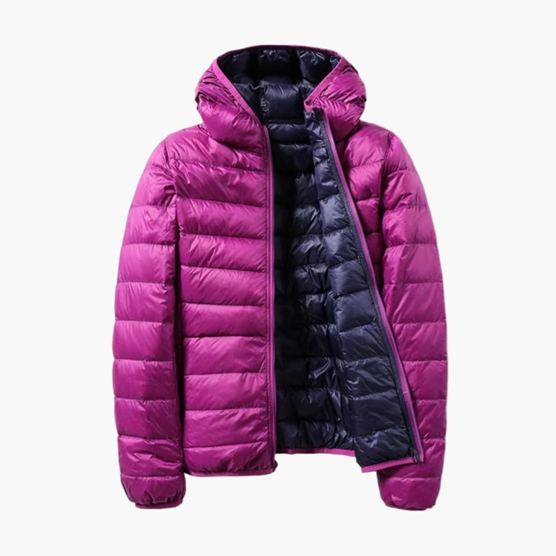 Damen Steppjacke mit Kapuze und Reißverschluss 6