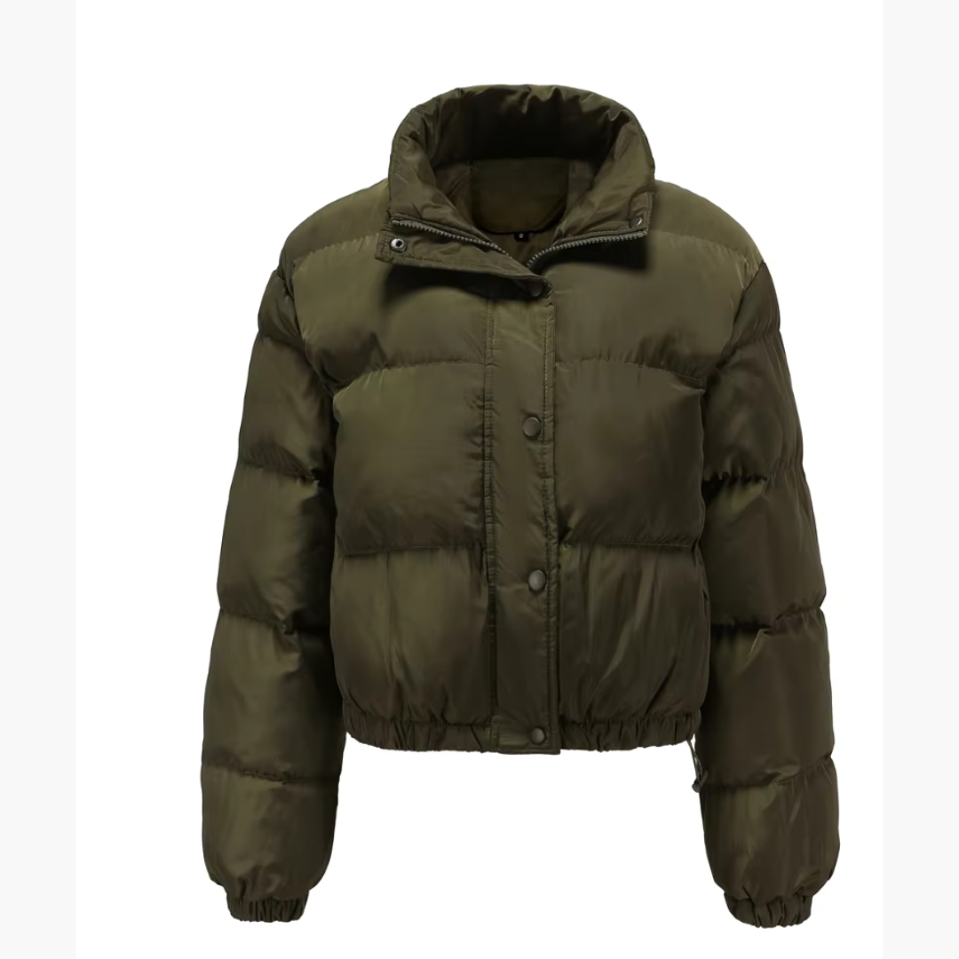 Damen Steppjacke mit Kapuze und Reißverschluss 6