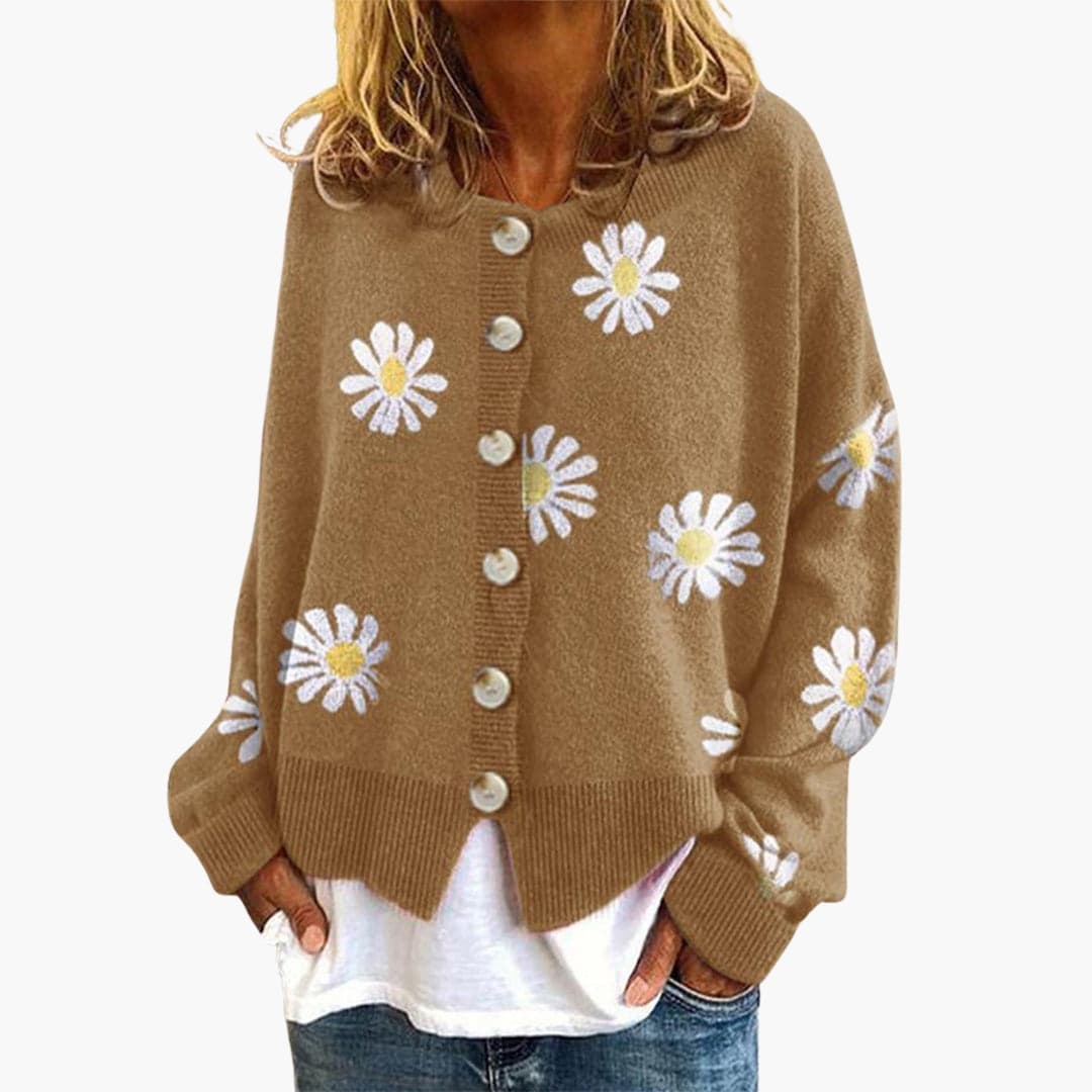 Damen Strickjacke mit Knopfleiste 0