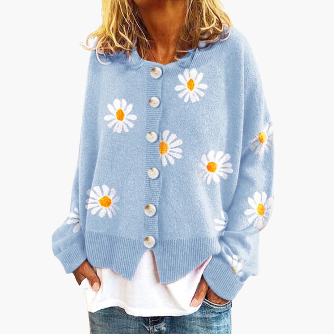 Damen Strickjacke mit Knopfleiste 3