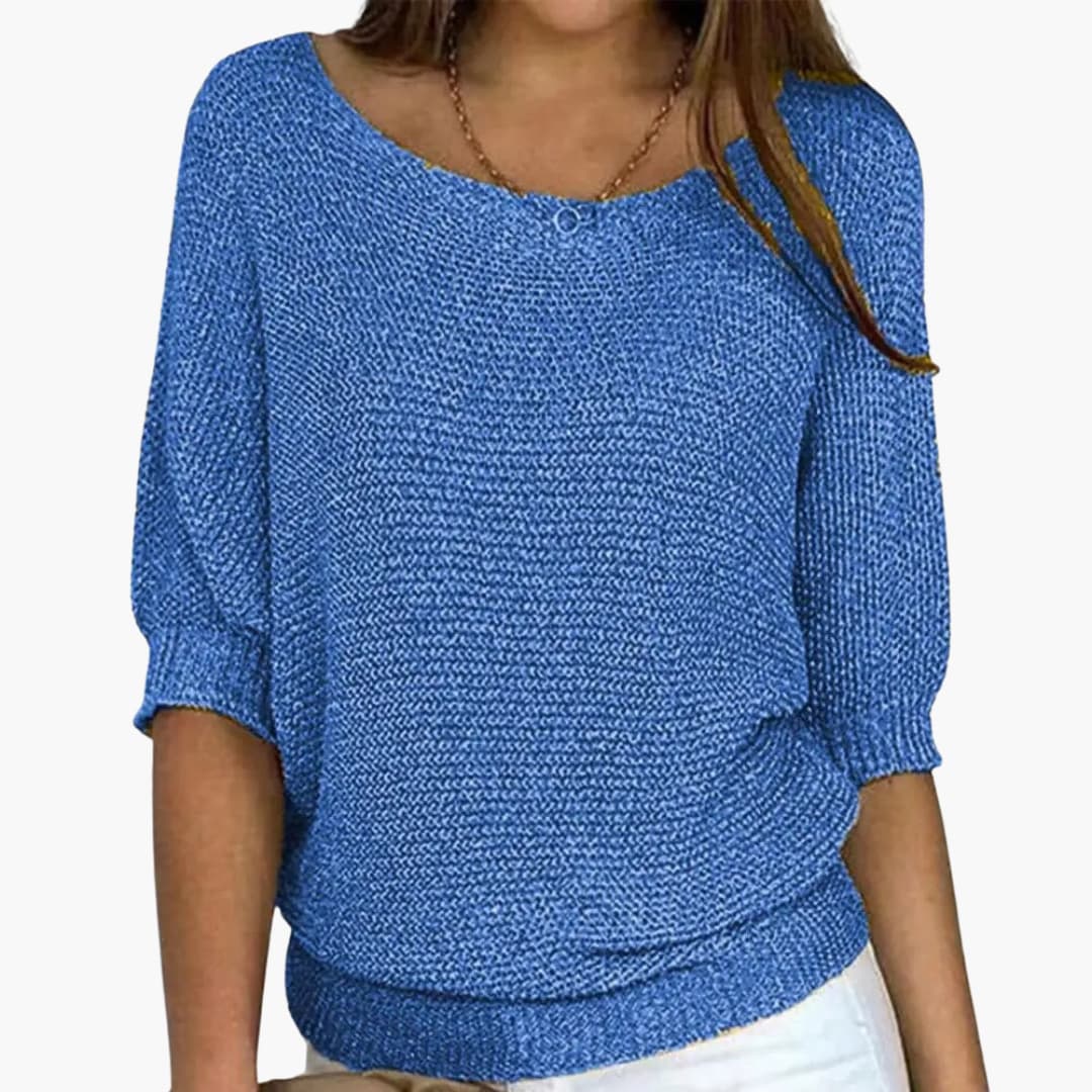 Damen Strickpullover mit Rundhalsausschnitt 3