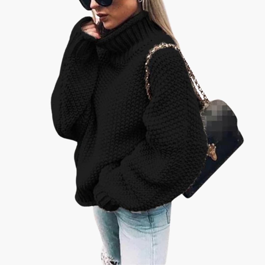 Damen Strickpullover mit langen Ärmeln 2