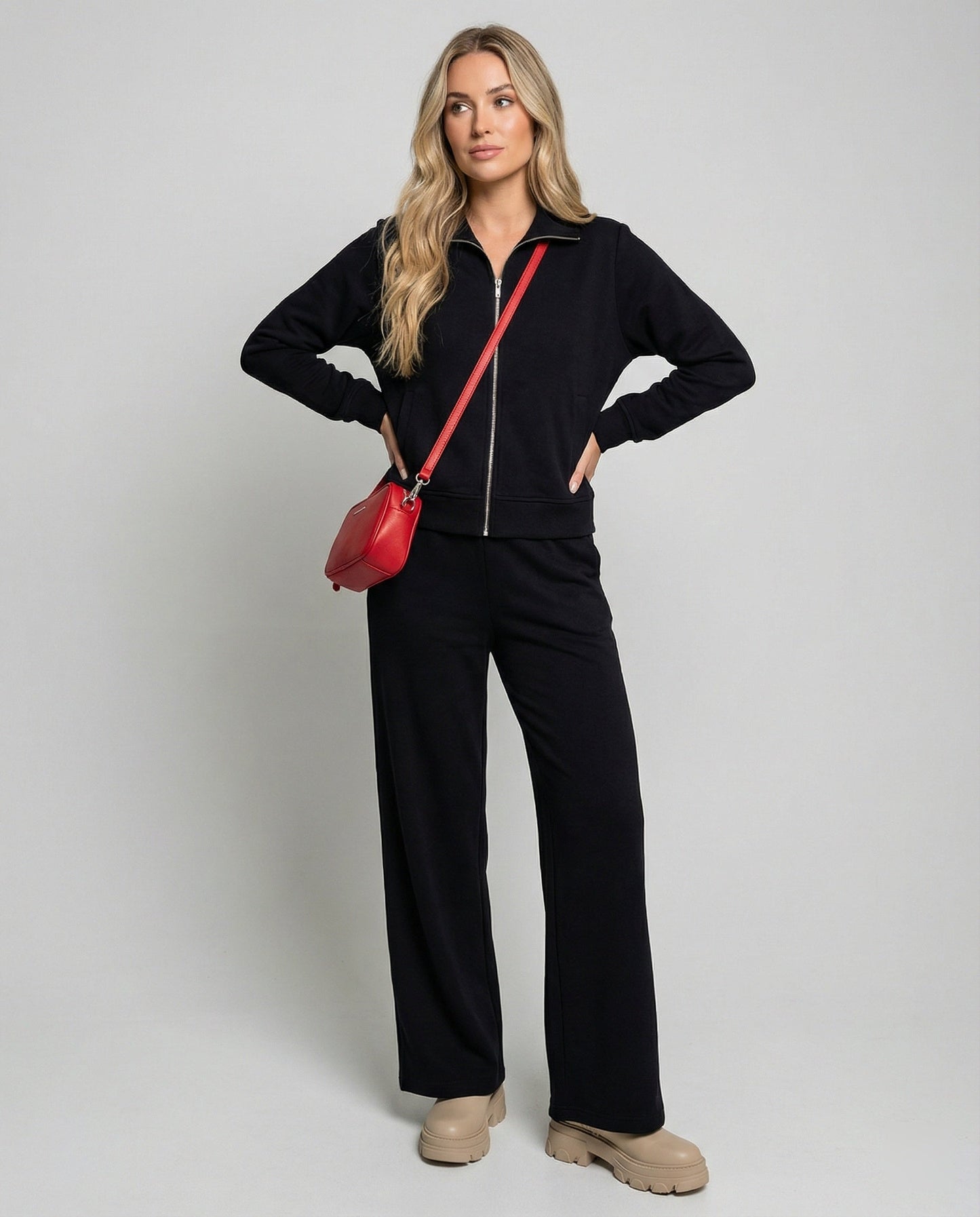 Damen Sportanzug SetÜbergröße Kapuzenpullover Hose - BerlinGlamour