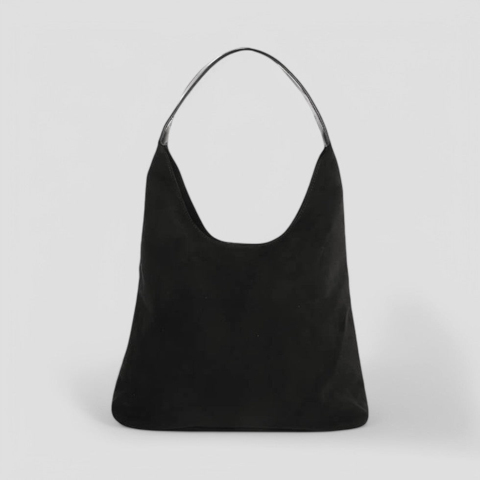 Damen Wildleder Handtasche Minimalist Shopper Tasche Quiet Luxury 1