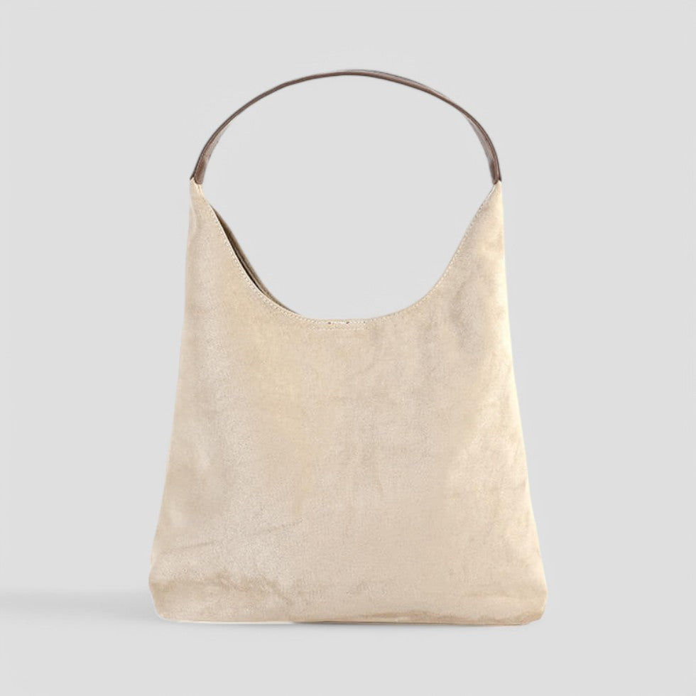 Damen Wildleder Handtasche Minimalist Shopper Tasche Quiet Luxury 3