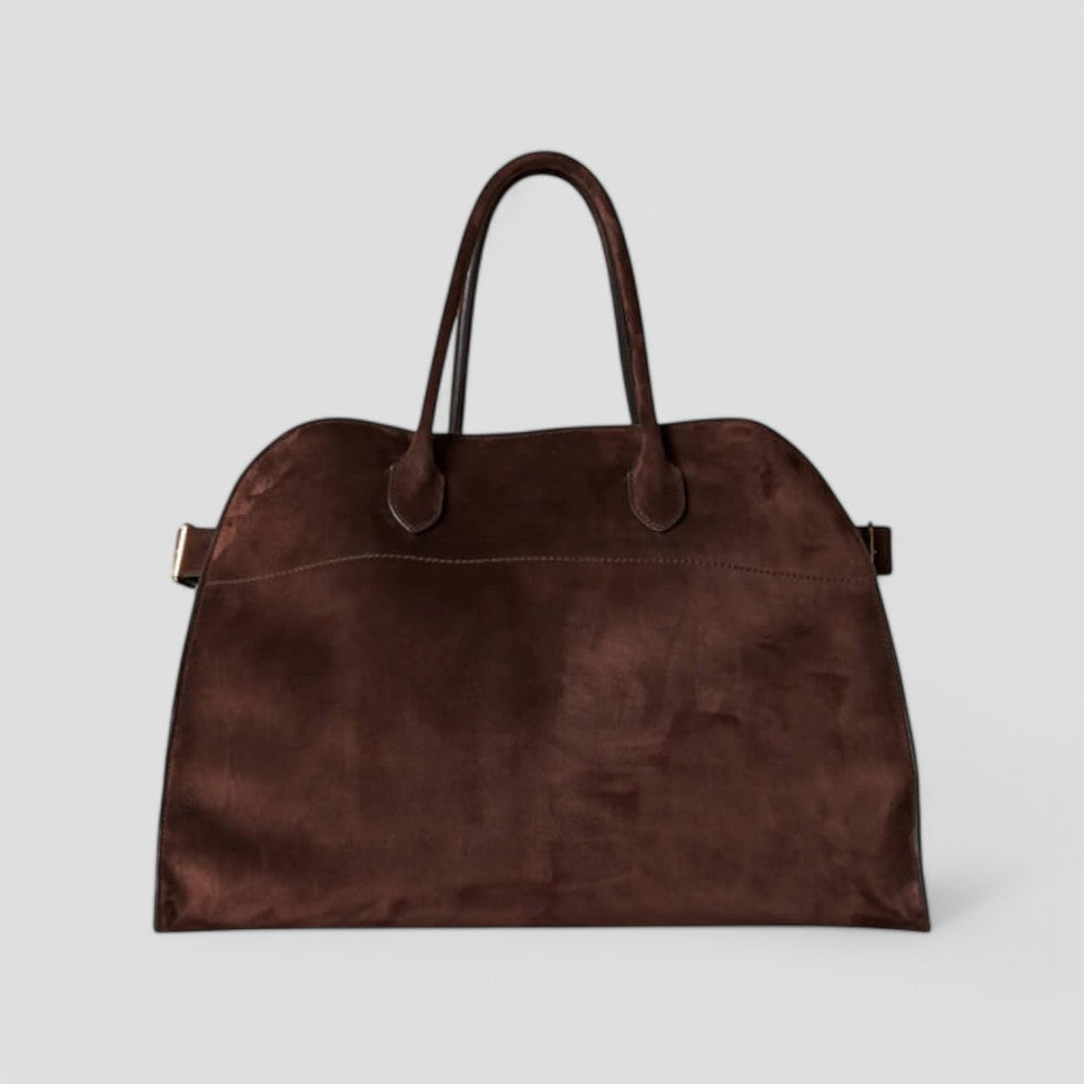 Damen Wildleder Shopper Bag Großes Fassungsvermögen Handtasche 0