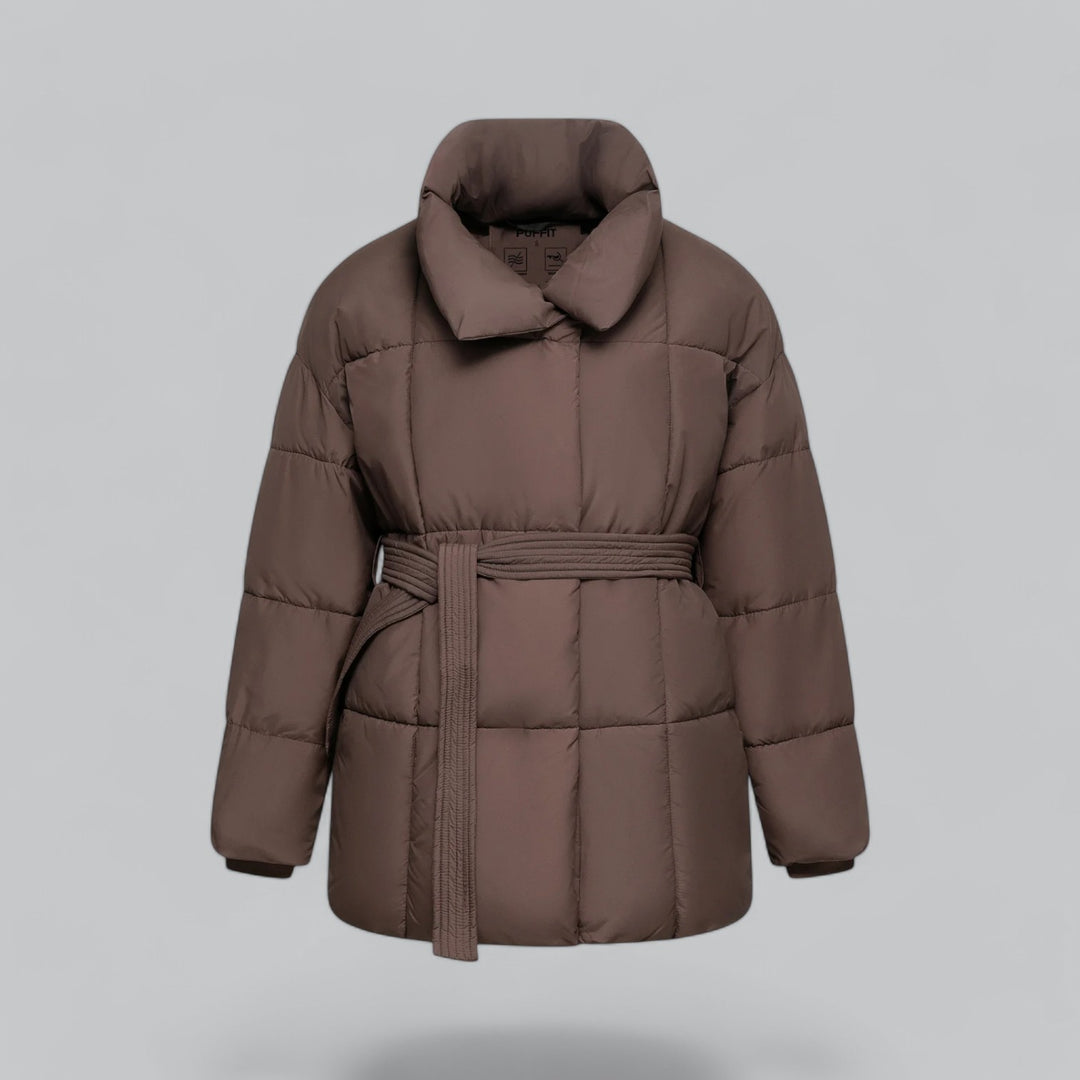 Damen Winterjacke mit Gürtel 2