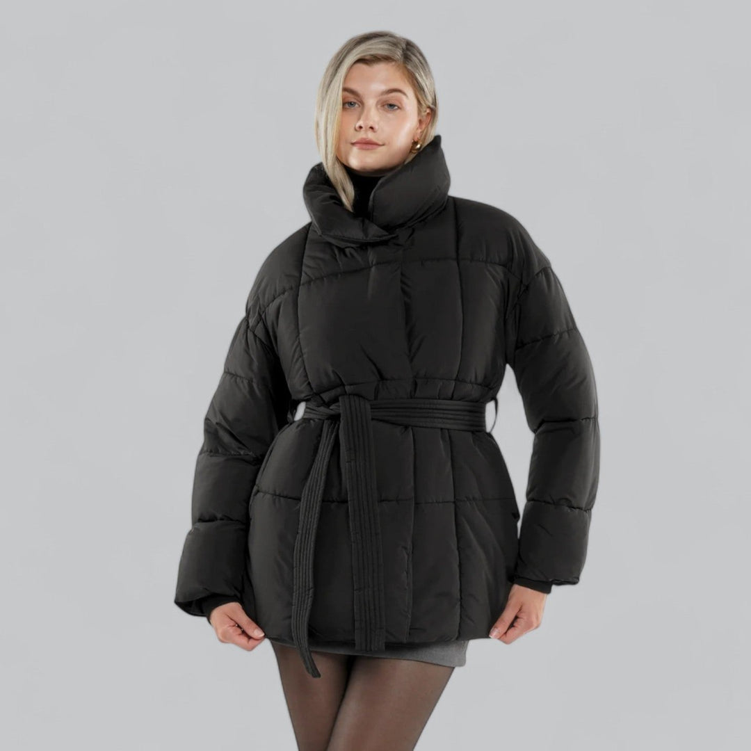 Damen Winterjacke mit Gürtel 4