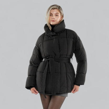 Damen Winterjacke mit Gürtel 4