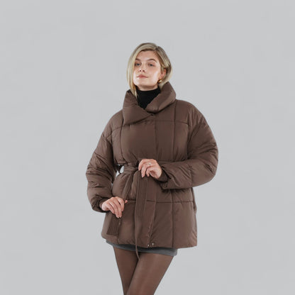 Damen Winterjacke mit Gürtel 7