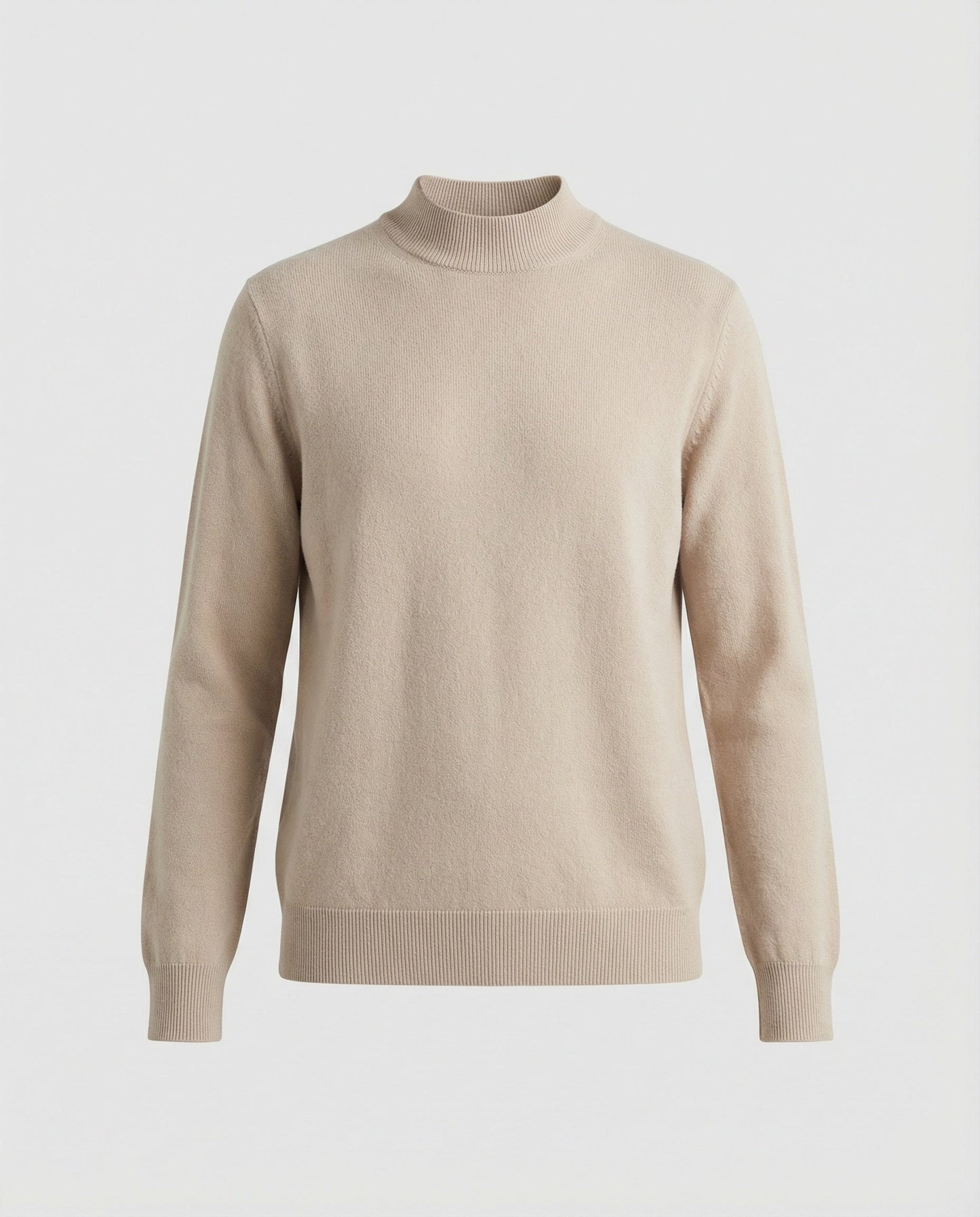 Strickensemble mit Stehkragenpullover und elastischer Bundhose Damen