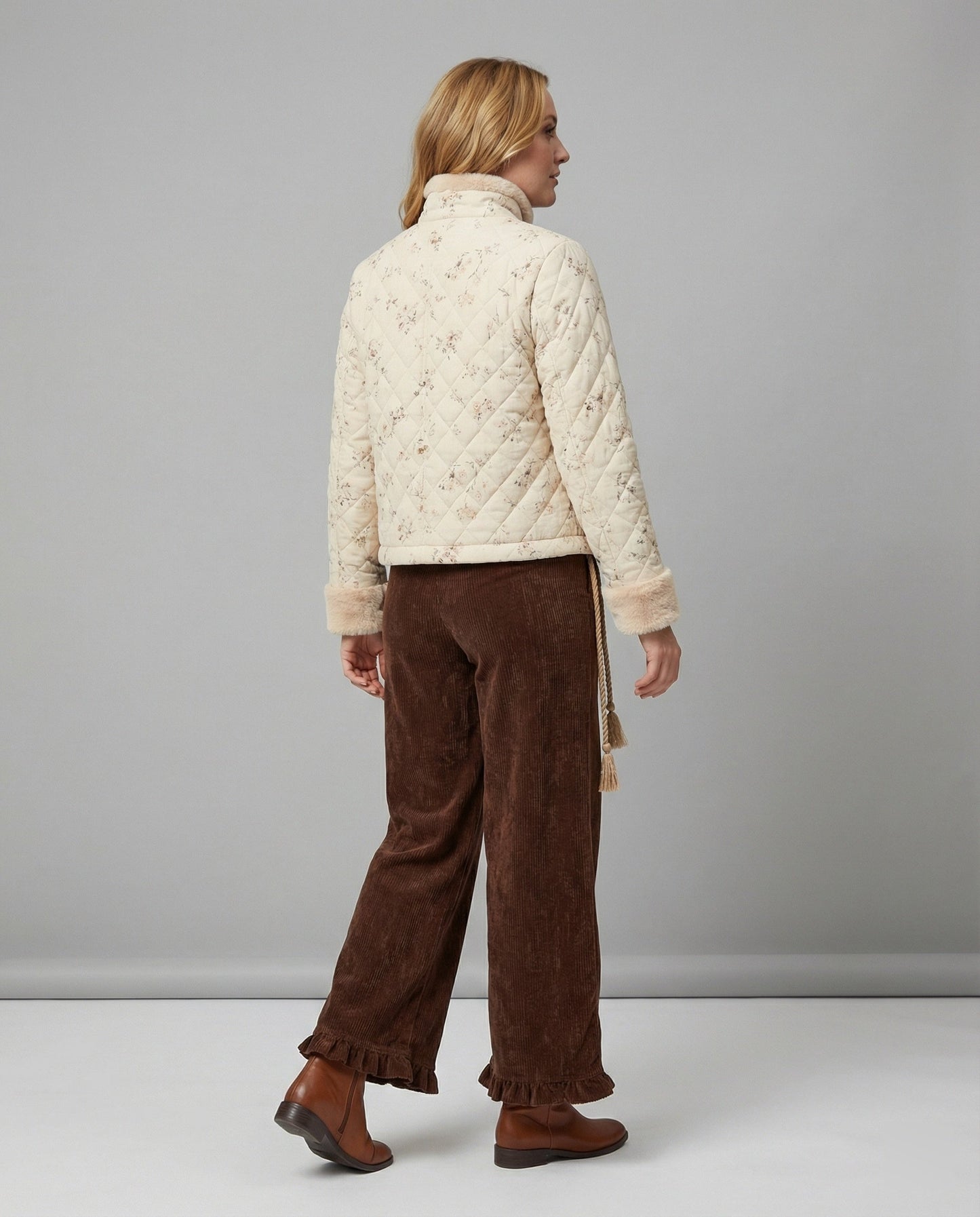 Weiche Winter-Lounge-Set Plüschjacke Samthose Warm