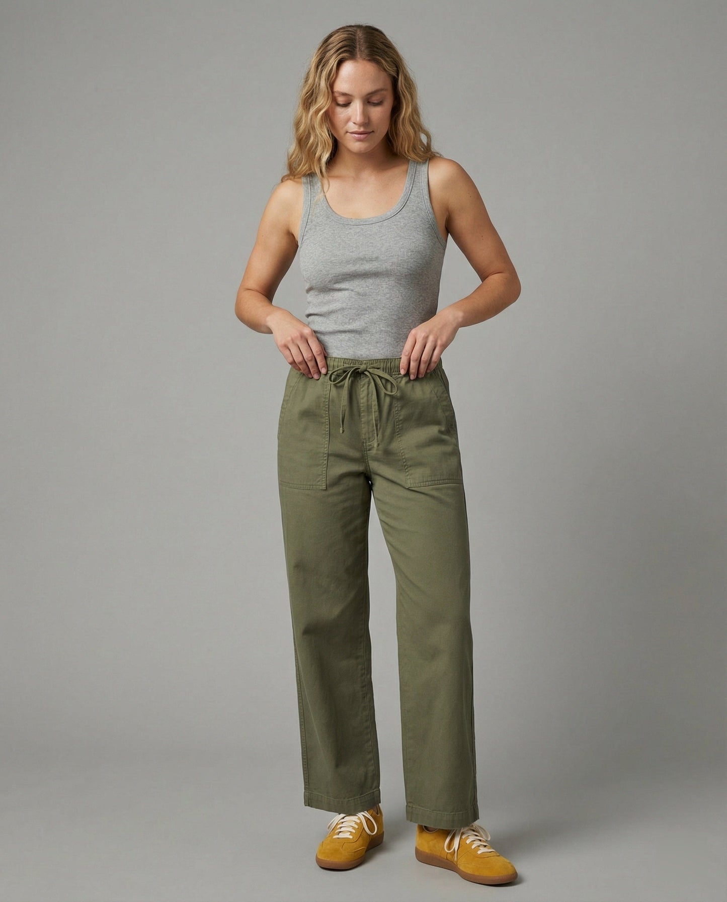 Leinenhose Frauen Haremstyle Bequem mit Taschen - BerlinGlamour