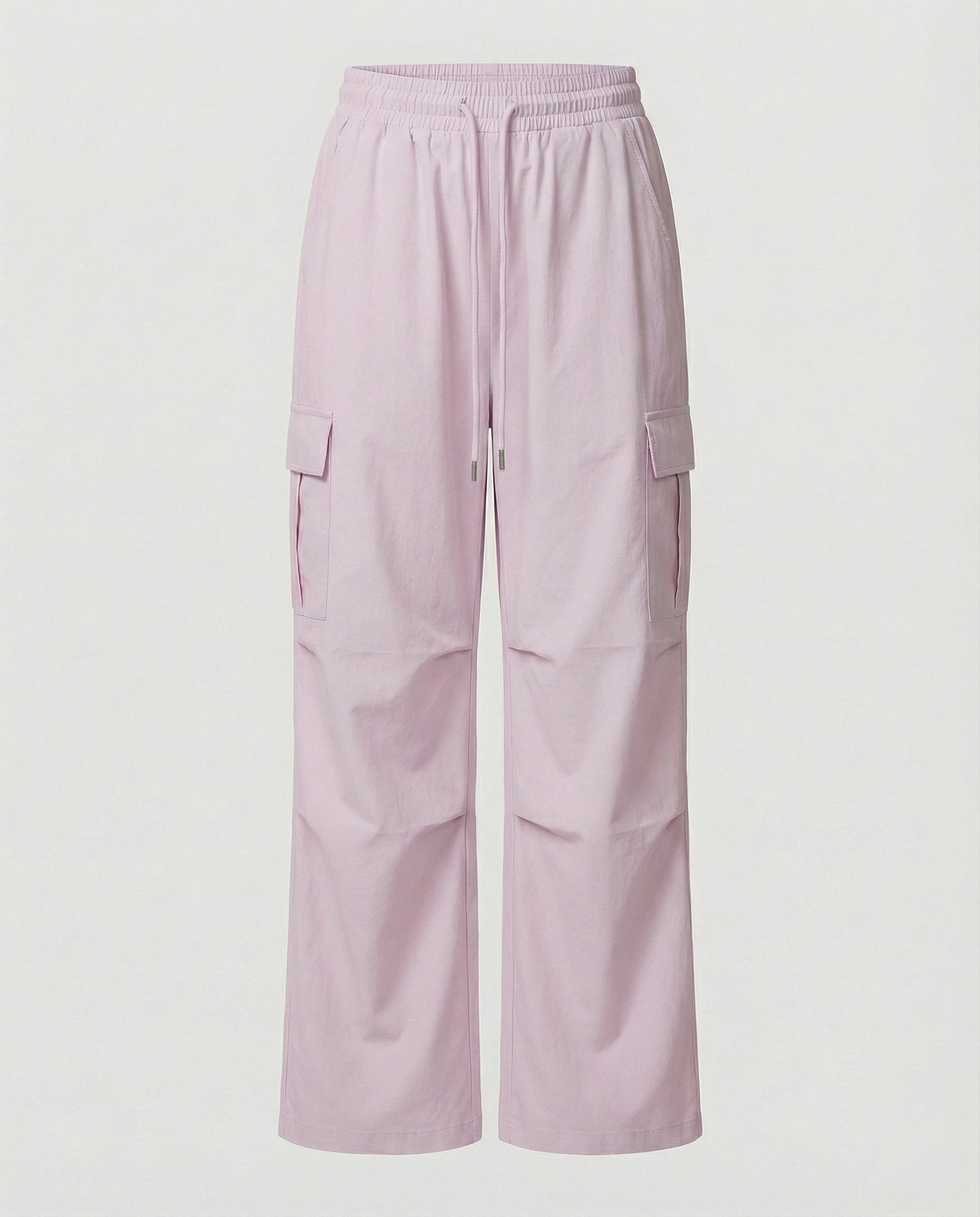 Stretch Taillenfaltenhose mit elastischem Bund und Tunnelzug