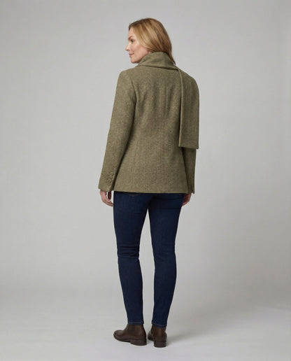 Strickblazer Damen Tailliert mit Schluppe Modern