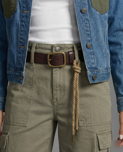 Bequeme Cargohose Baumwolle Weite Passform Große Taschen