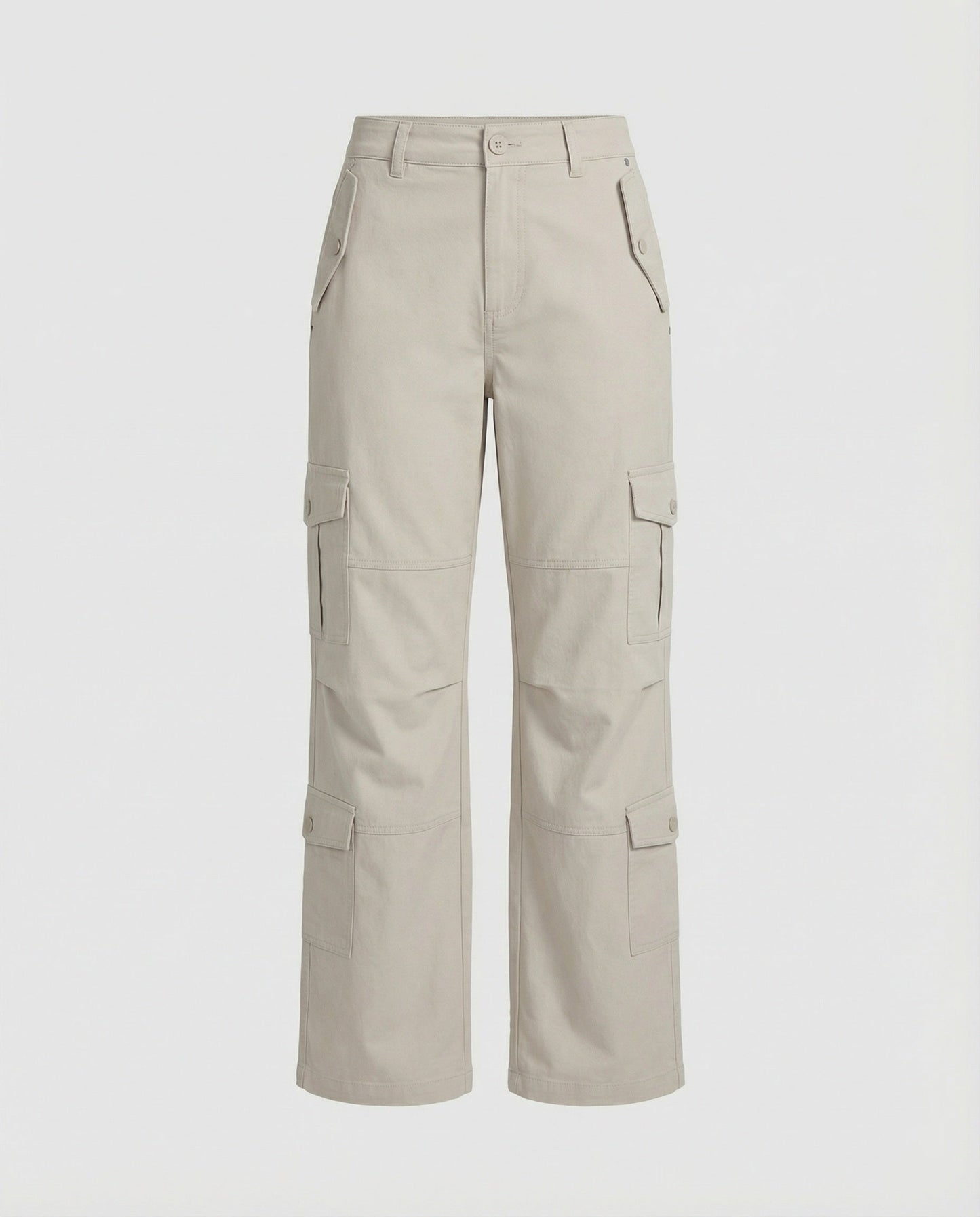 Hochtaillierte Wide-Legg-Hose Modern mit Asymmetrie