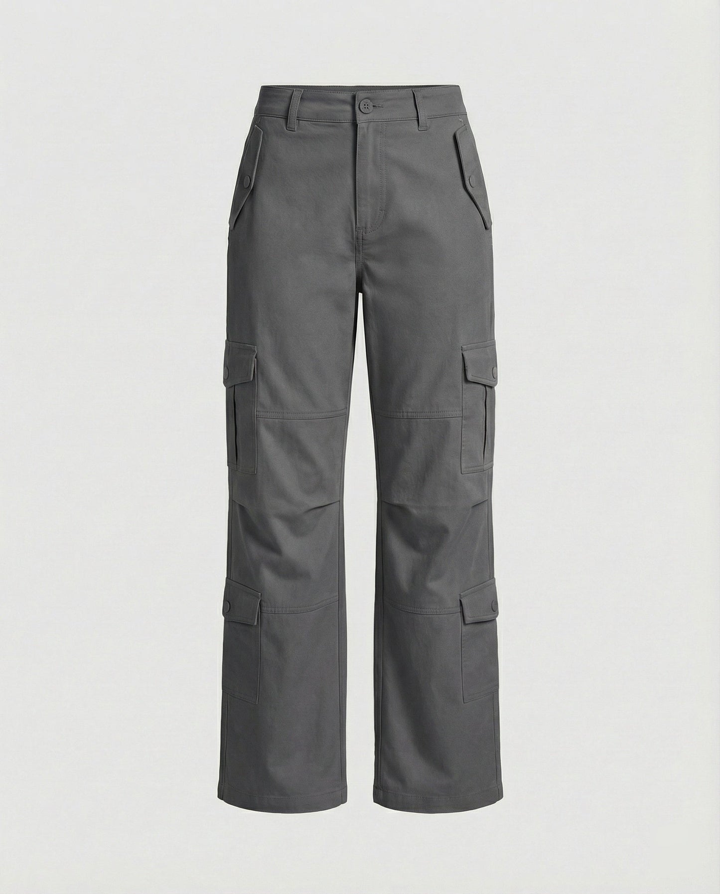 Hochtaillierte Wide-Legg-Hose Modern mit Asymmetrie