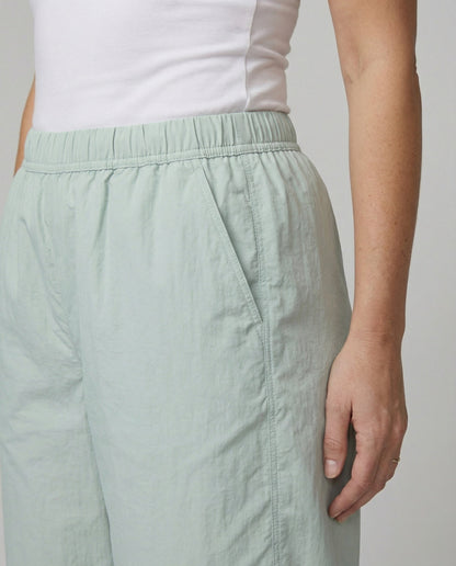 Weite Damen-Hose Palazzo-Stil Elastisch Mit Taschen
