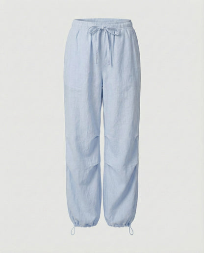 Bequeme Damen-Hose Elastisch Weite Bein