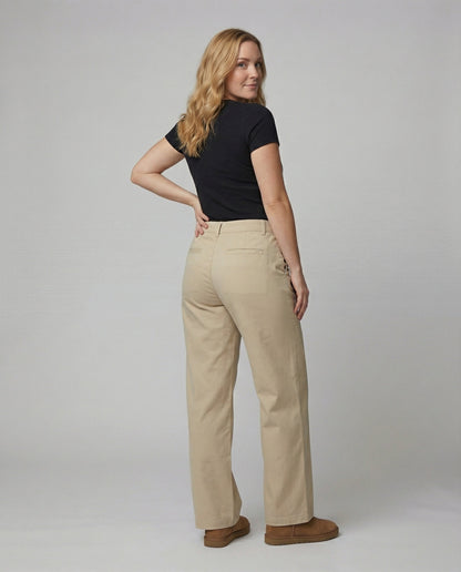 Weite Damen Stoffhose Palazzo Schnitt Hochwertig
