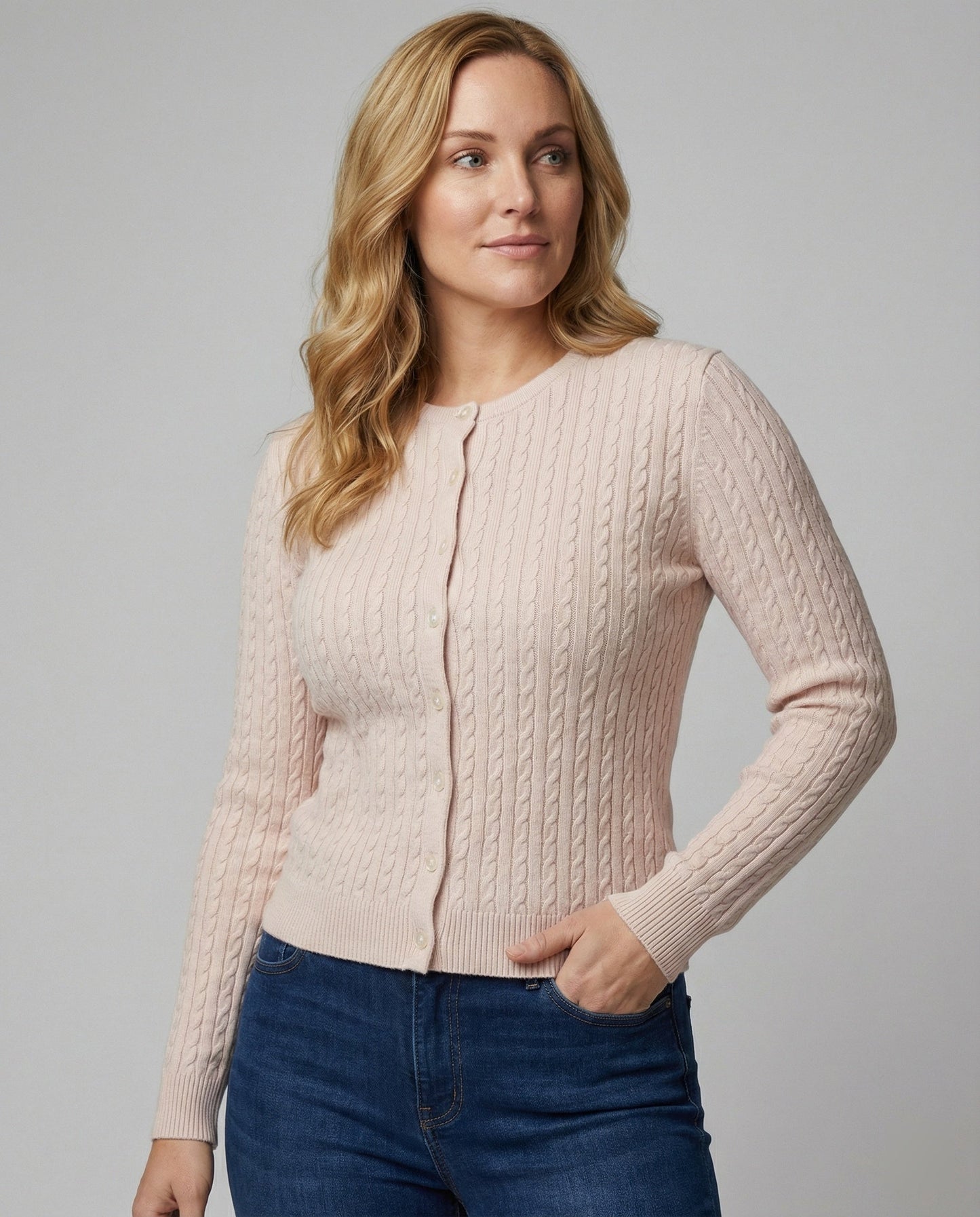 Seidencami Damen V-Ausschnitt Feinstrick