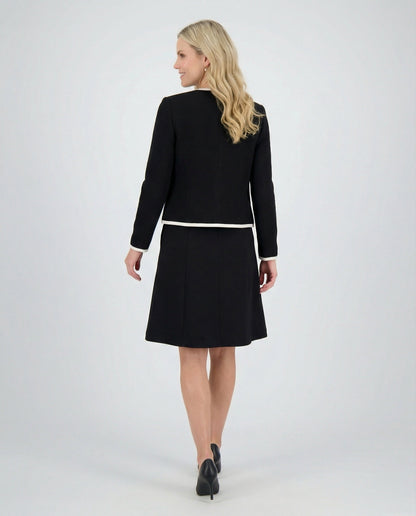 Ärmelloses Etuikleid mit Bouclé-Jacke Damenkleid Modern
