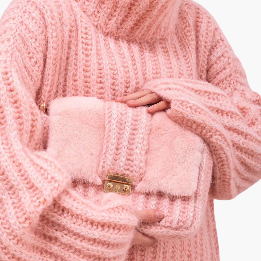 Damen pullover mit Rollkragen und langen Ärmeln 1
