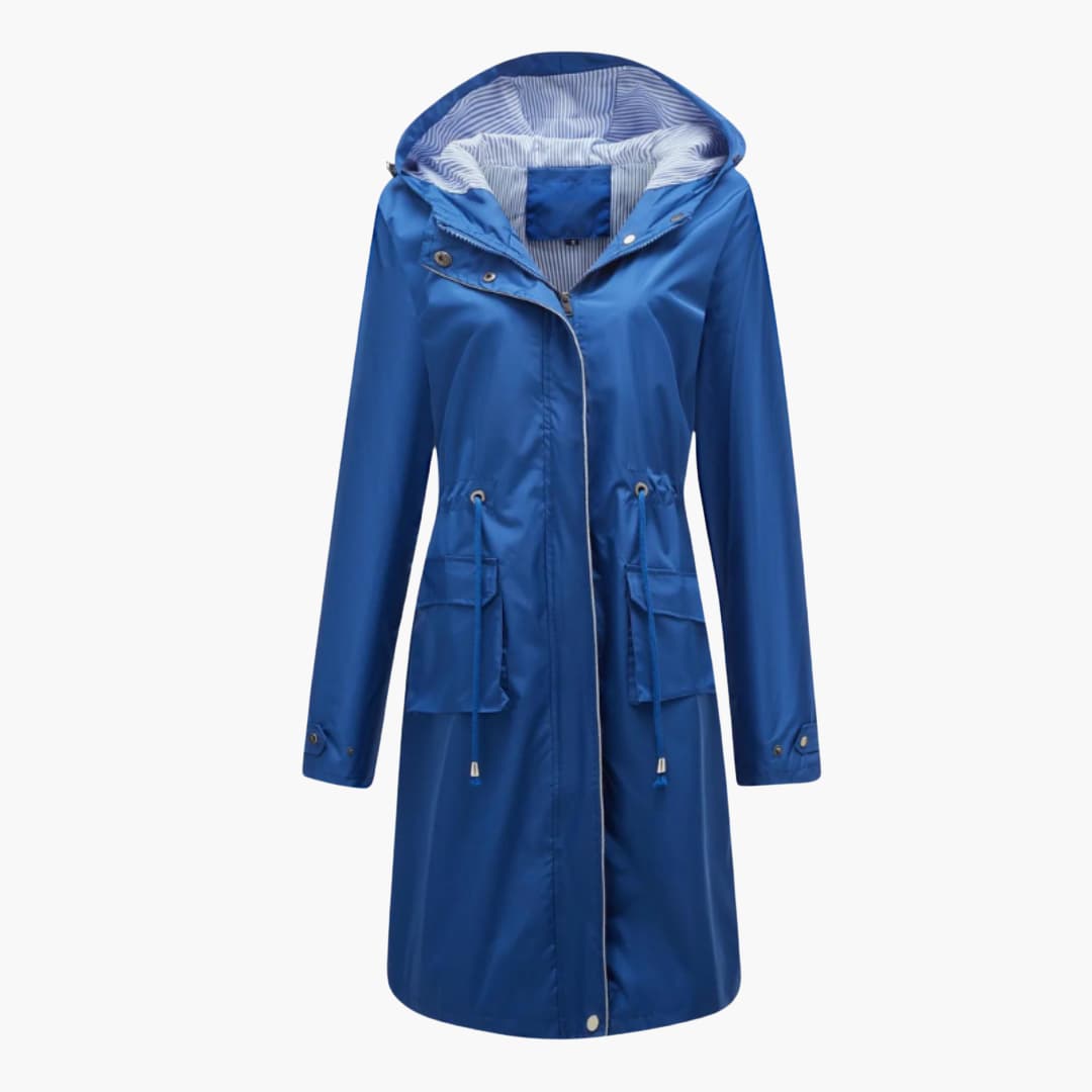 Damen’s Kapuzen Trenchcoat mit verstellbarer Taille 3