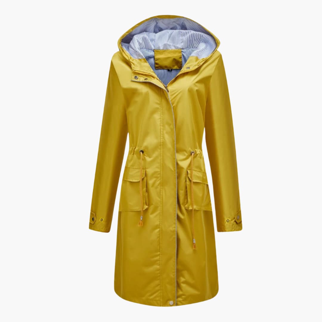 Damen’s Kapuzen Trenchcoat mit verstellbarer Taille 4