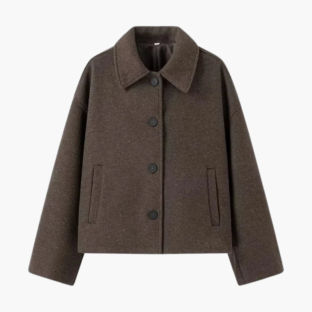 Damenjacke mit Oversized-Passform und Knopfverschluss 0