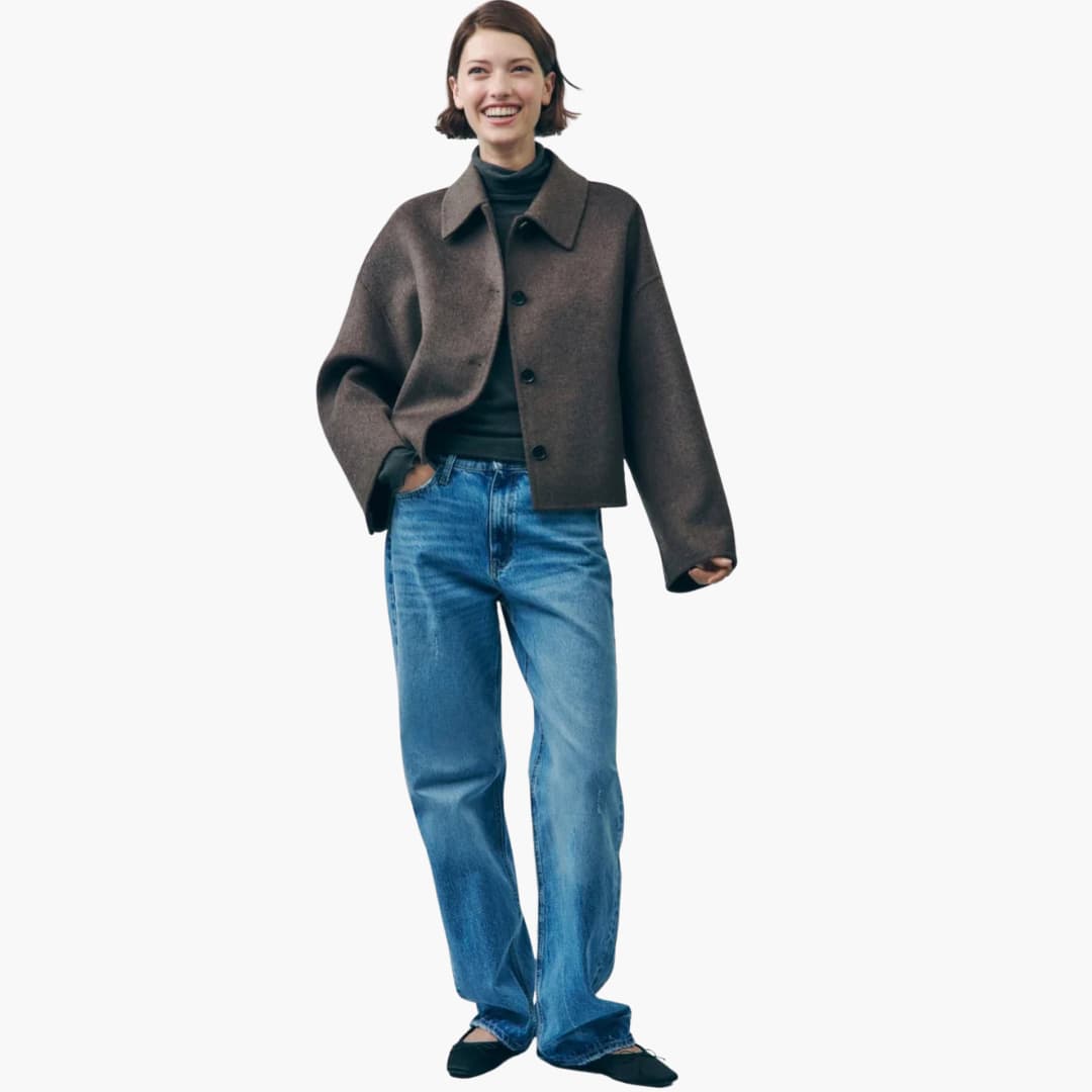 Damenjacke mit Oversized-Passform und Knopfverschluss 2