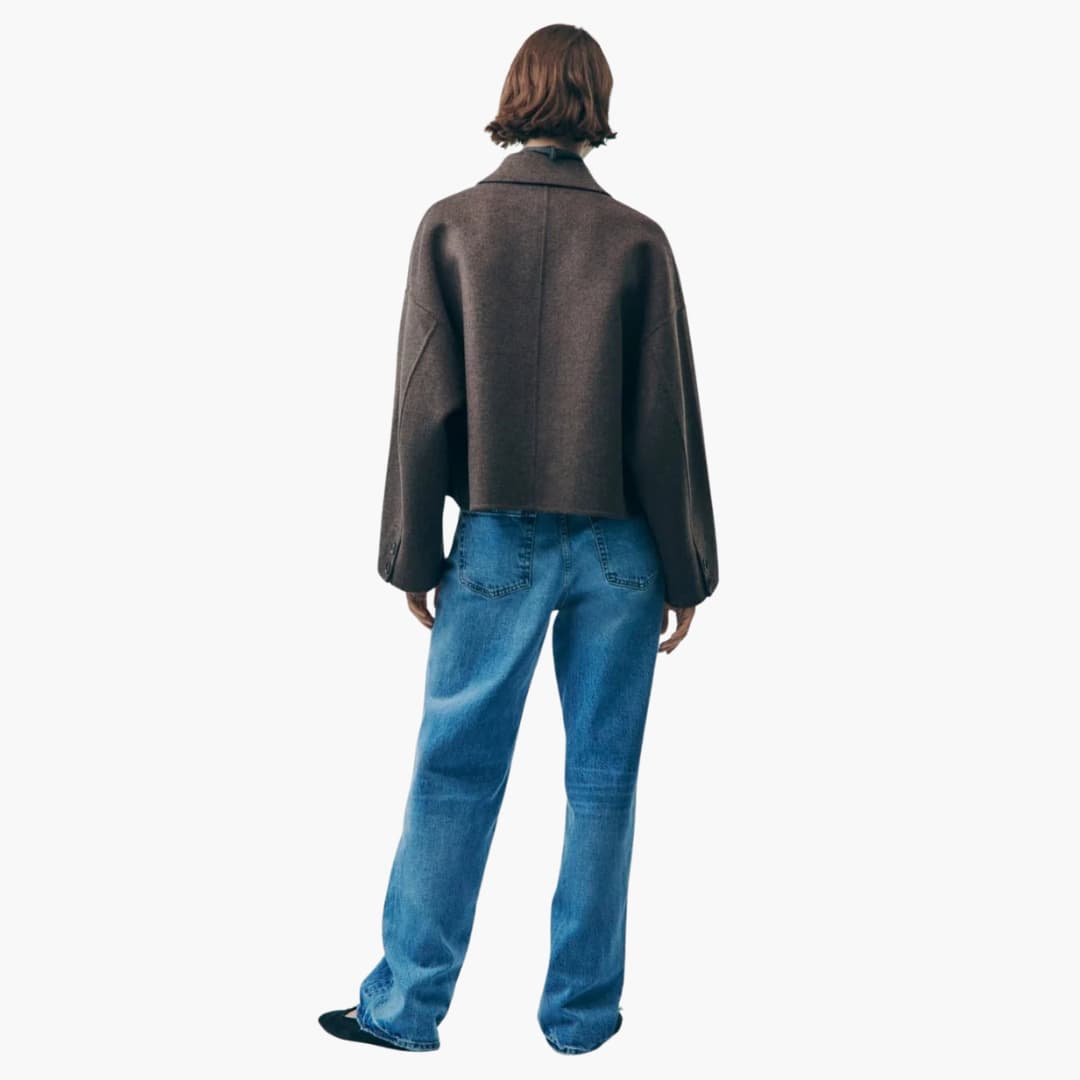 Damenjacke mit Oversized-Passform und Knopfverschluss 3