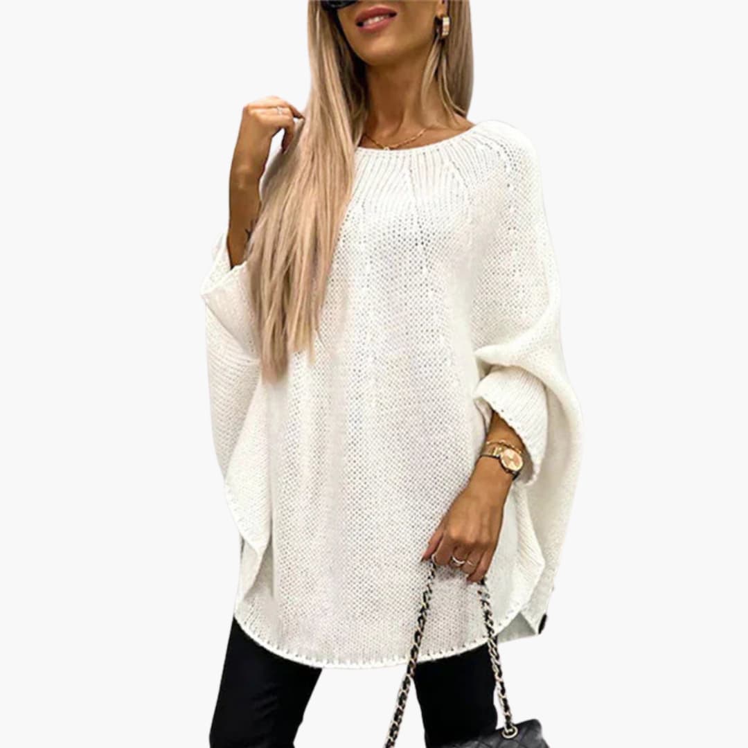 Damenpullover mit Rollkragen und geripptem Saum 1