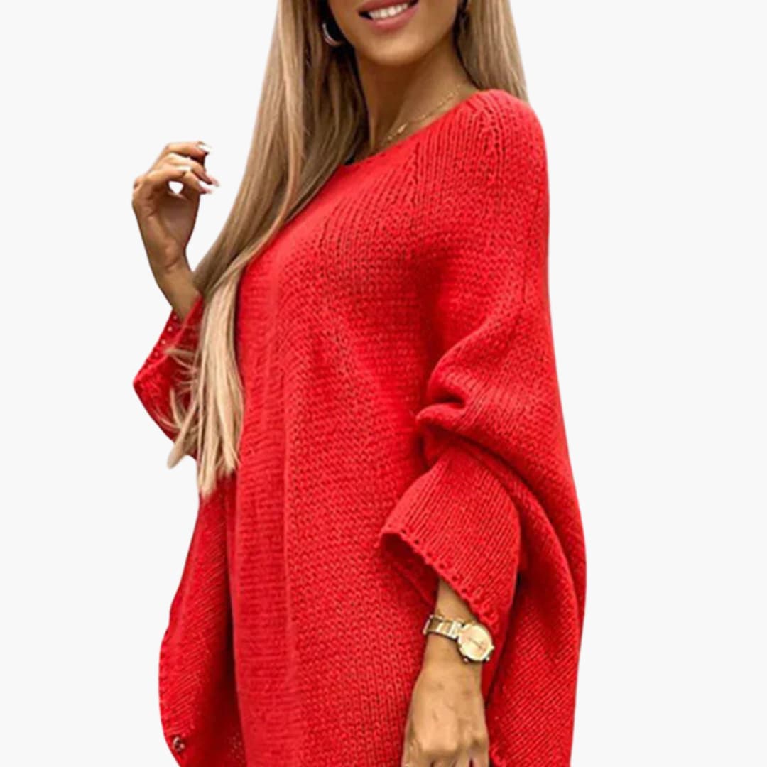 Damenpullover mit Rollkragen und geripptem Saum 3
