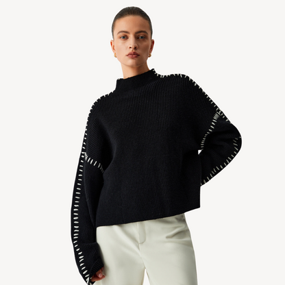 Damenpullover mit Strickstichdetail 3