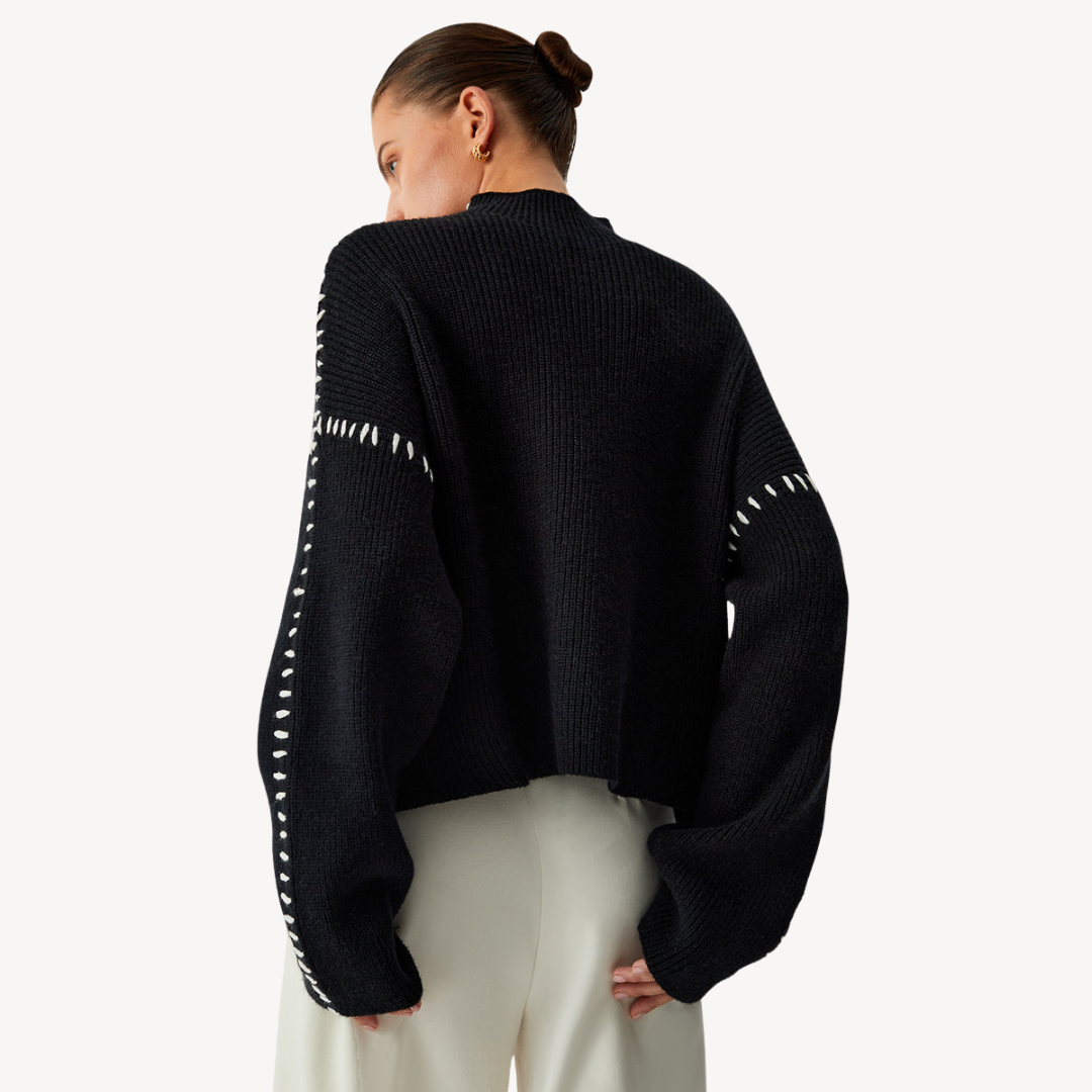Damenpullover mit Strickstichdetail 5