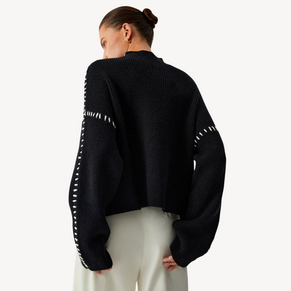 Damenpullover mit Strickstichdetail 5