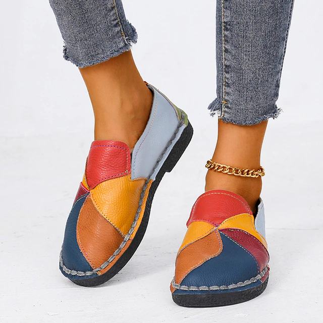 Orthopädische Damenschuhe Hochwertig Farbenfroh Mit Absatz - BerlinGlamour