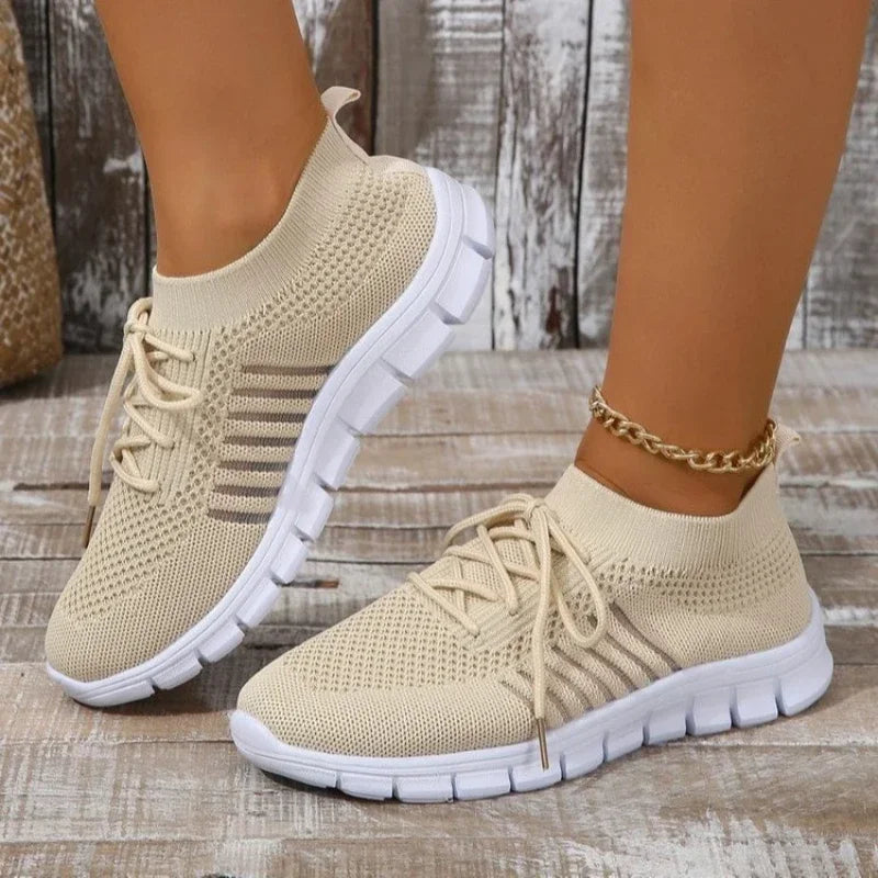Damenschuhe Sneaker Atmungsaktiv Leicht