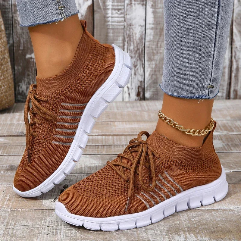 Damenschuhe Sneaker Atmungsaktiv Leicht
