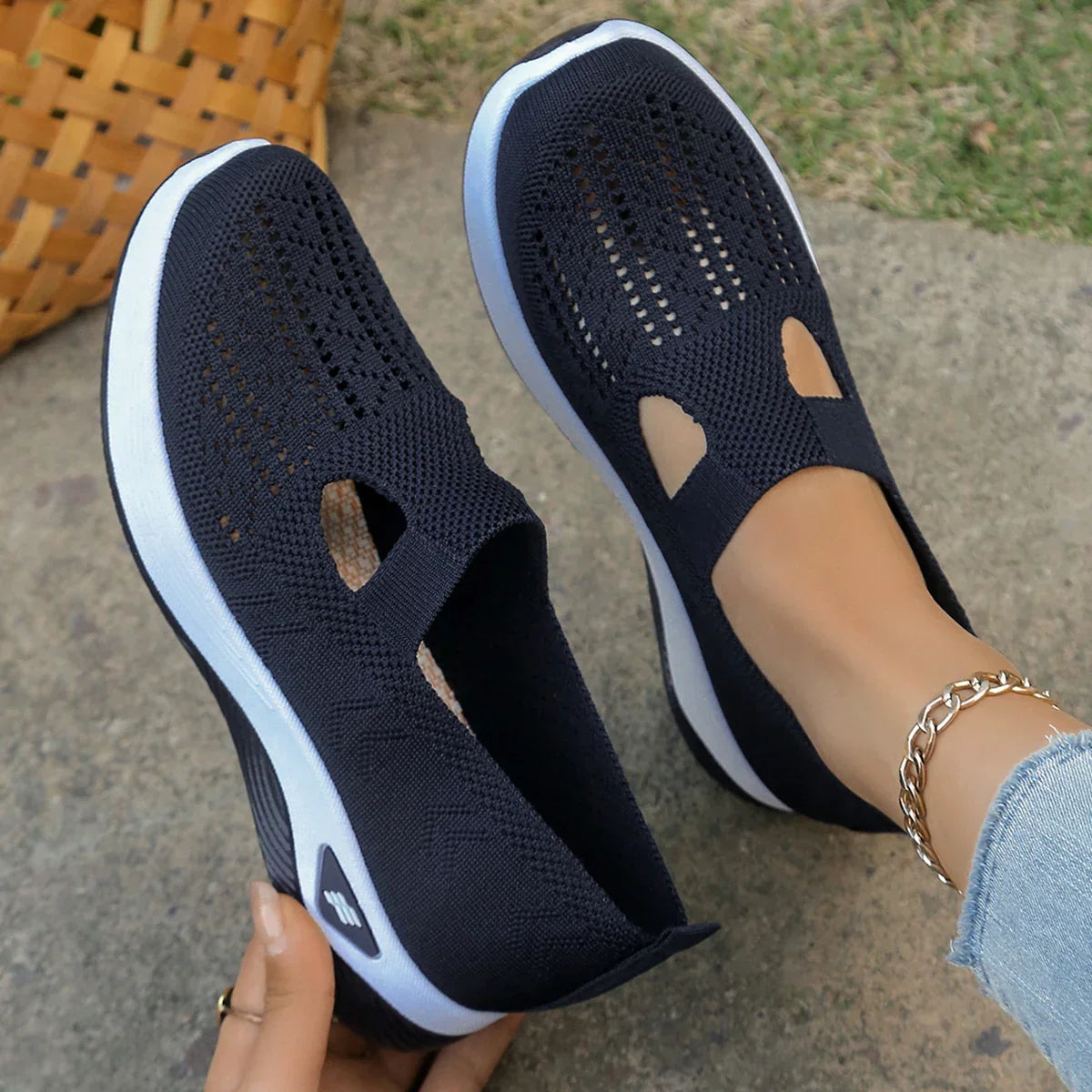Damen Sneaker Leicht Atmungsaktiv Sport Freizeit Schuhe - BerlinGlamour