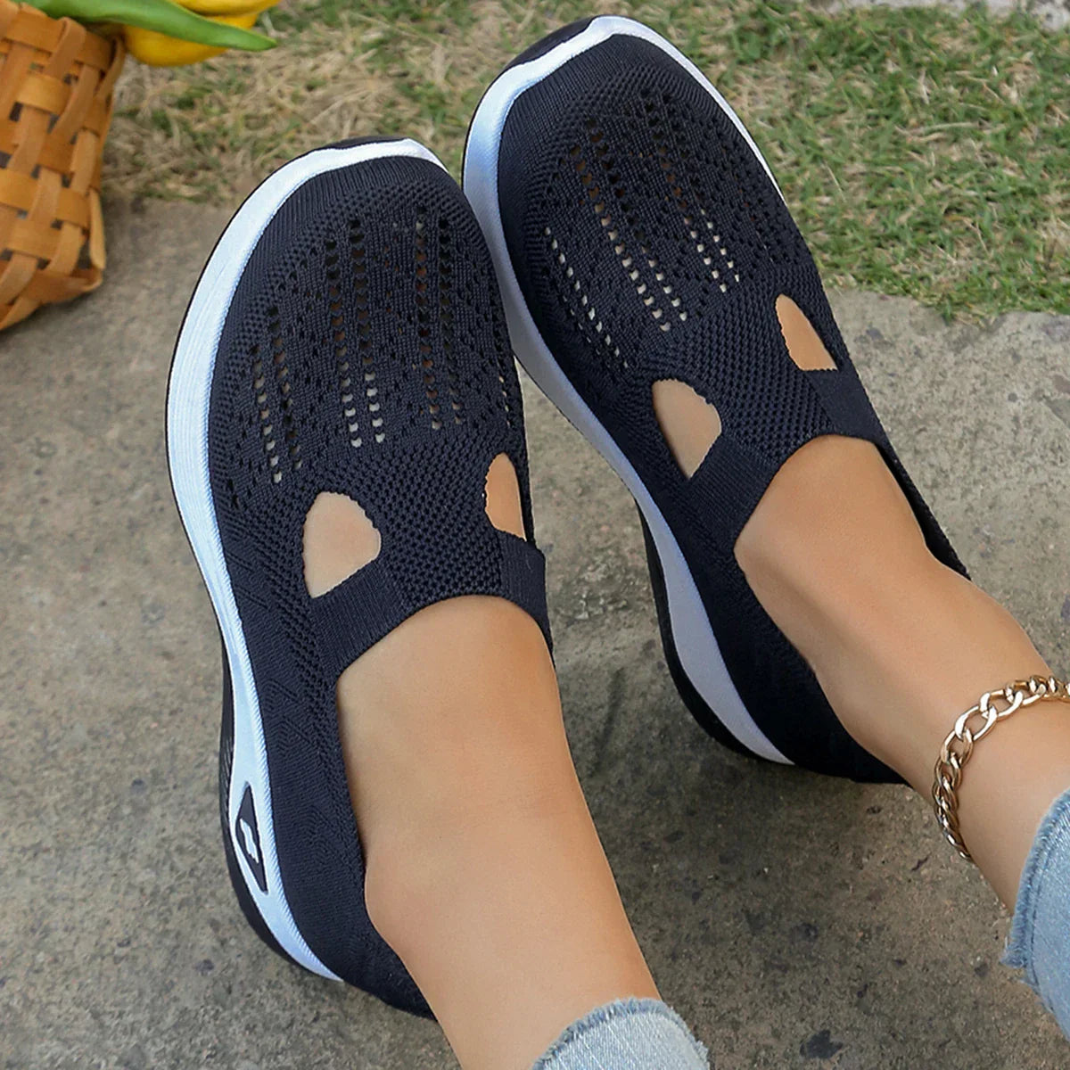 Damen Sneaker Leicht Atmungsaktiv Sport Freizeit Schuhe