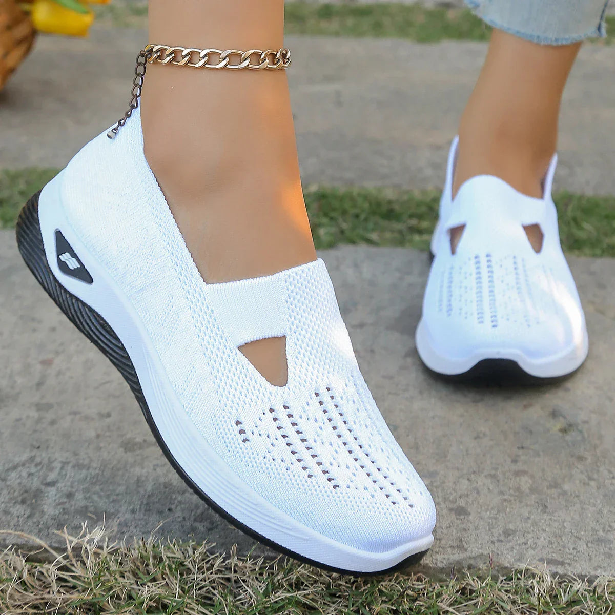 Damen Sneaker Leicht Atmungsaktiv Sport Freizeit Schuhe