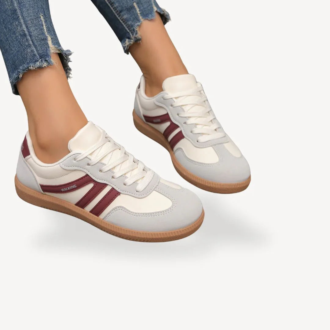 Damen Sneaker Modern mit Akzenten Sportlich Freizeit