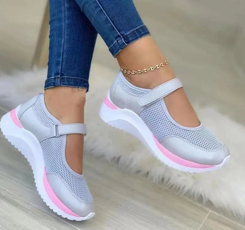 Damen Sneaker Dicke Sohle Bequem Lässig Sportlich