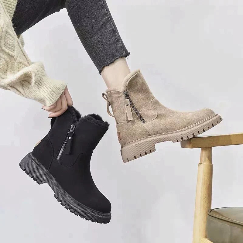 Damen Winterstiefel Warm gefüttert Schnee Stiefel Frauen