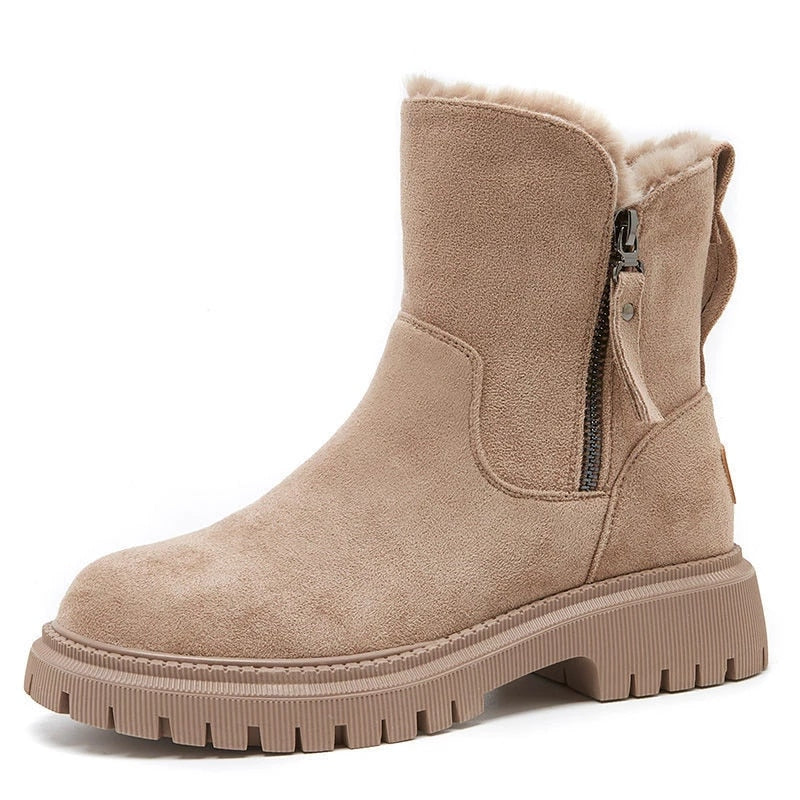 Damen Winterstiefel Warm gefüttert Schnee Stiefel Frauen