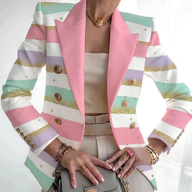 Moderner Print Blazer Schick Elegant