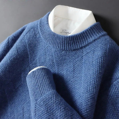 Herren Cashmere Pullover Weich Elegantes Design
